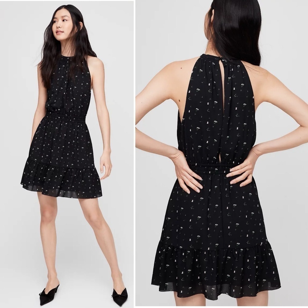Aritzia Wilfred Effet Floral Mini Dress Size XXS